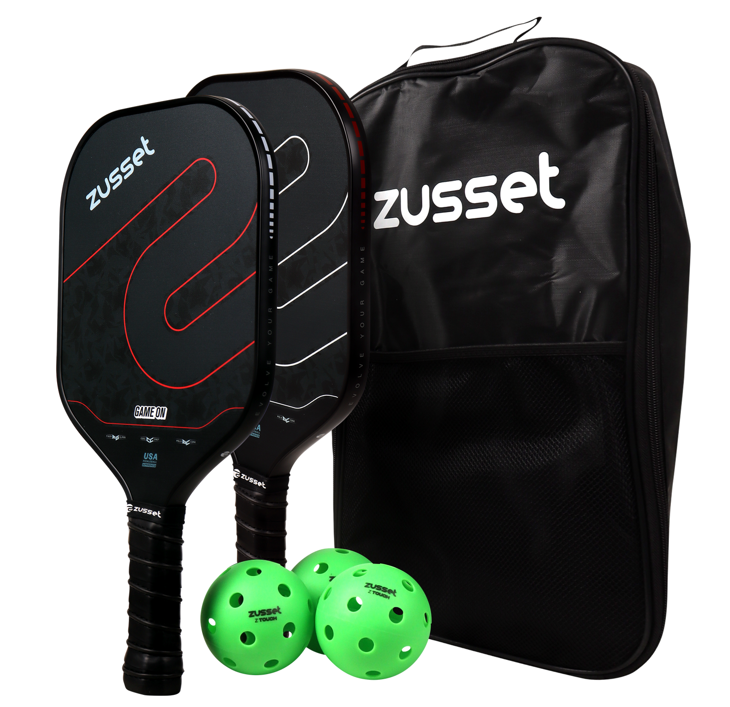 Game on (2 palas, 3 pelotas, bolso)