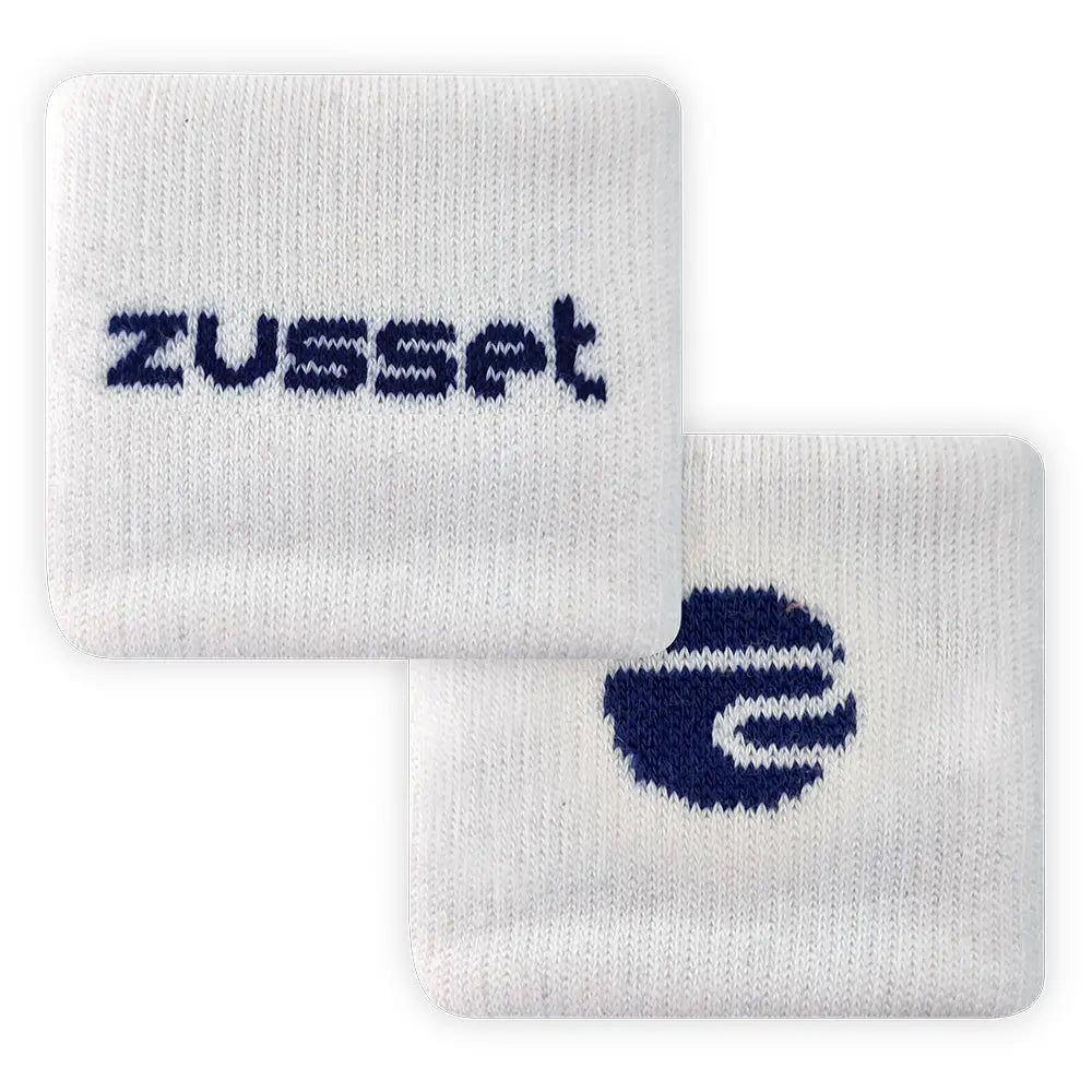 Muñequera Corta Blanco/Navy Zusset (x2)
