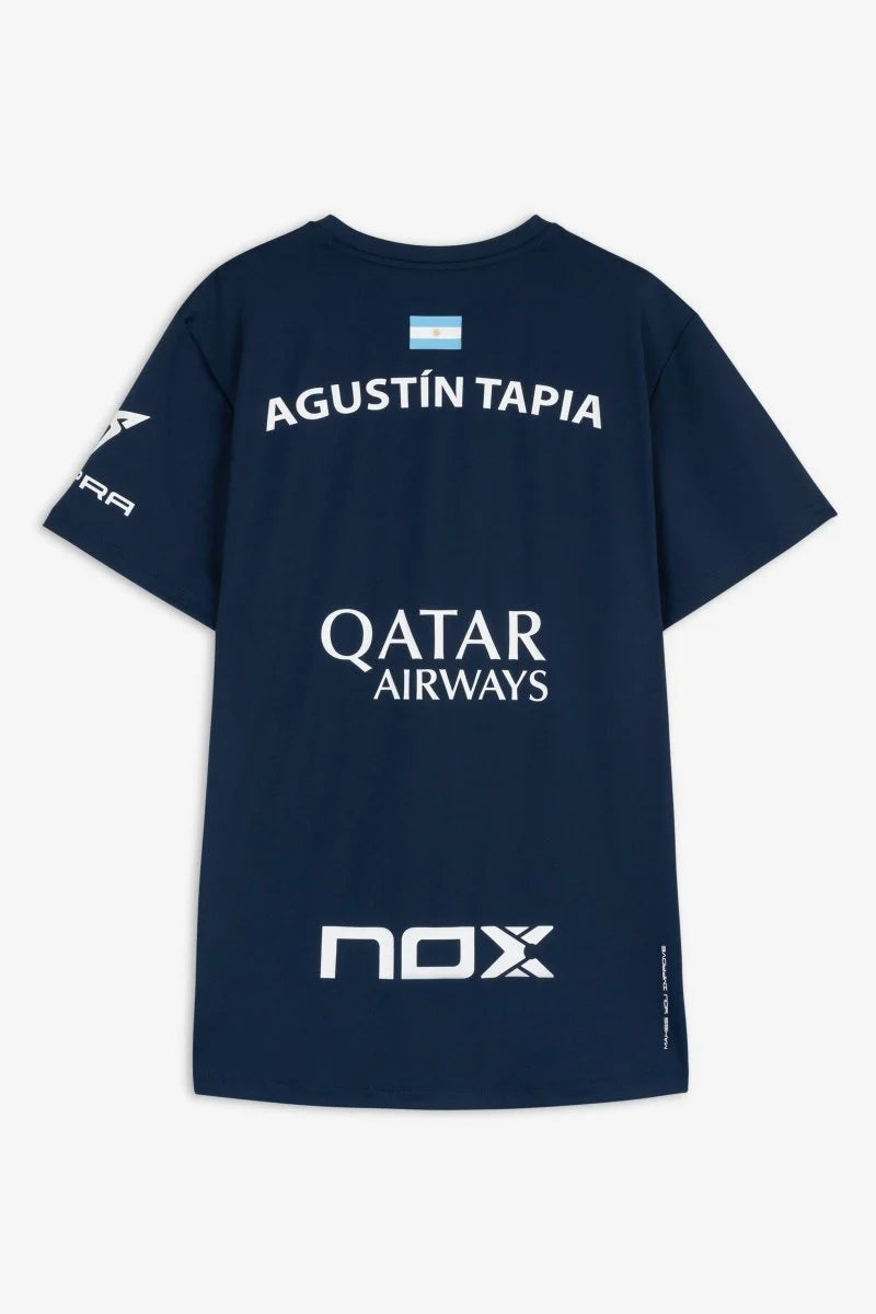 CAMISETA NOX SPONSORS AT10 AZUL MARINO DE AGUSTÍN TAPIA
