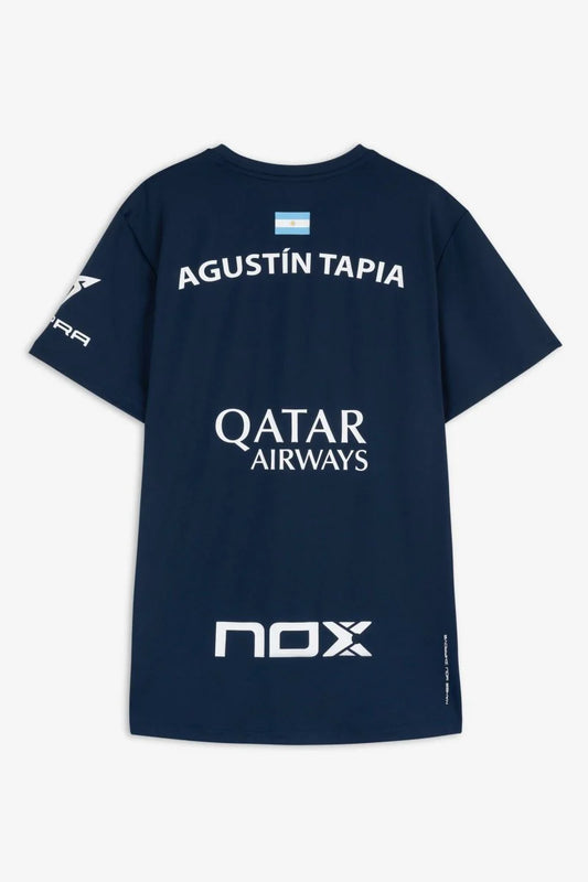 CAMISETA NOX SPONSORS AT10 AZUL MARINO DE AGUSTÍN TAPIA
