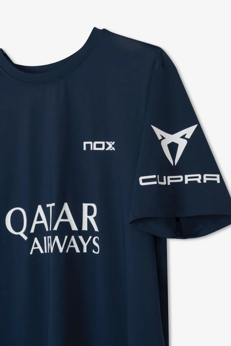CAMISETA NOX SPONSORS AT10 AZUL MARINO DE AGUSTÍN TAPIA