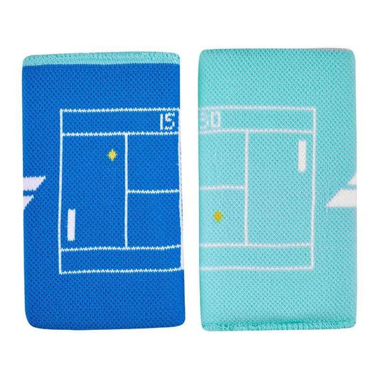 Muñequera Reversible Azul Babolat